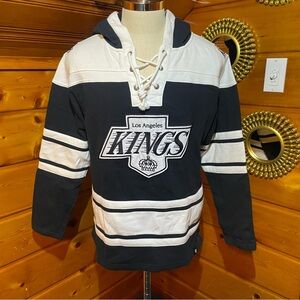 '47 Los Angeles Kings Black and White NHL Hoodie
